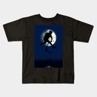 Night Scootering - Scooter Rider Kids T-Shirt